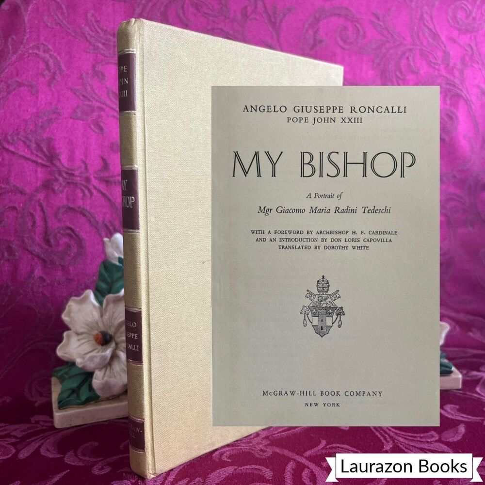 1969 My Bishop by Angelo Giuseppe Roncalli, Vintage Book, McGraw-Hill Book Co